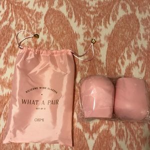 Silicone wine glasses